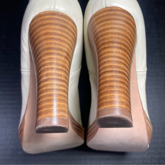 Charles David Elixir Cream and Silver Leather boots 5.5M - Picture 11 of 15